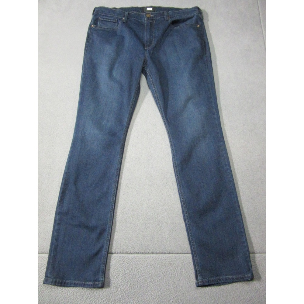 Paige Jeans Mens 36 Blue Federal Slim Stretch Straight Denim Glenridge Pants